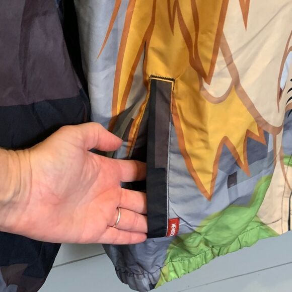 Scooby-Doo Mens Graphic Hoodie raincoat Black zip up size large members only - Picture 8 of 14